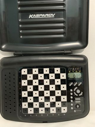 Kasparov Travel Champion 2100 Chess Computer Game By Saitek Electronic Rare 6