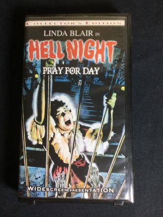 Hell Night 1981 Rare Clam Shell Anchor Bay Horror Vhs See Store