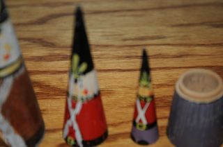 Vintage Russian ? Nesting Doll Extremely Rare Soldier Nesting Dolls Antique Old. 4