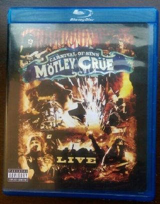 Motley Crue Carnival Of Sins Live Blu - Ray Out Of Print Rare Tommy Lee Oop