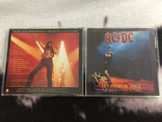 Ac/dc - Let There Be Rock - The Movie Live In Paris 1981 Hard Rock 2 Cd Set Rare