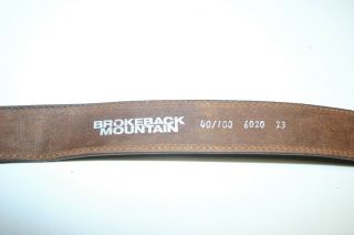 Very Rare Brokeback Mountain Movie Promo Item - Leather Belt