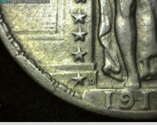 EXTREMELY RARE 1918 - D STANDING LIBERTY QUARTER CUD 4