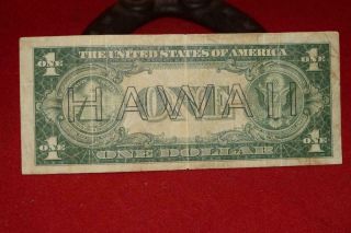 RARE BROWN HAWAII 1935 - A SILVER CERTIFICATE U.  S.  ONE DOLLAR BILL 1 HAWAIIAN 8