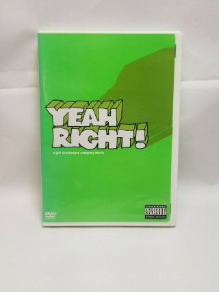 Yeah Right - Rare A Girl Skateboard Company Movie Dvd Complete