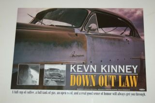 Kevn Kinney Down Out Law Rare Us Promo Poster Drivin 