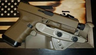 Rare Hogue Universal Pistol Holster W/ Suppressor Devgru Sf Cag Marsoc