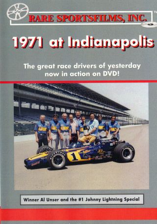 Dvd - 1971 Indianapolis 500 Indy Rare Sportsfilms Al Unser,  Pace Car Crash