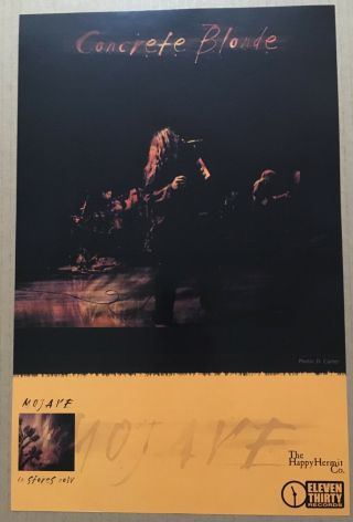 Johnette Napolitano Concrete Blonde Rare 2004 Promo Poster For Mojave 11x17 Usa