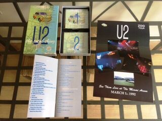 U2: The Total Thing - Rare Limited Edition Silver 2 x CD Box Set & Poster / Book 3