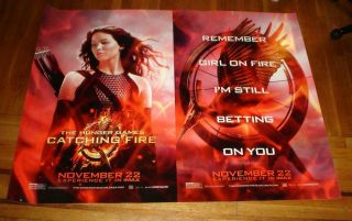 The Hunger Games Catching Fire 5ft Subway Movie Poster 1 Huge Rare 2013