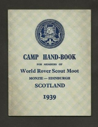 1939 - 3rd World Rover Scout Moot Jamboree - Official Camp Handbook - Rare