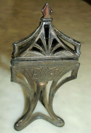 Antique French Art Nouveau Incense Burner Vantine ' s 4 1/2 