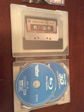 GUARDIANS OF THE GALAXY 3D Blu Ray Steelbook Best Buy Exclusive Rare Marvel 3