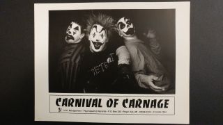Rare Insane Clown Posse Icp Carnival Of Carnage Promo Flat 3 - Member With Make Up