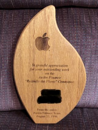 Rare Apple Computer 1996 Support Center Committee Award