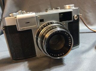Rare Royal 35 - M Film Camera,  Tominor 45mm F1.  9 Lens,  Case Asis