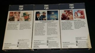 The Man With No Name Trilogy VHS 1984 CBS/FOX RARE Clint Eastwood Sergio Leone 2
