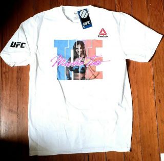 Rare Official Miesha Tate Ufc Shirt - Large - Reebok Cupcake Champ Gear