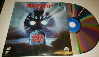 Friday The 13th Part 6 Jason Lives Laserdisc Very Rare 1986