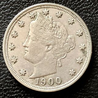 1900 Liberty Head Nickel 5c Xf Rare 16537