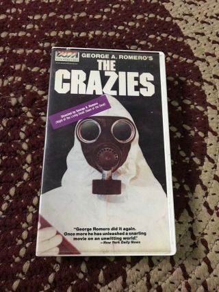 The Crazies Vhs Rare George Romero Release Big Box Clamshell Vista