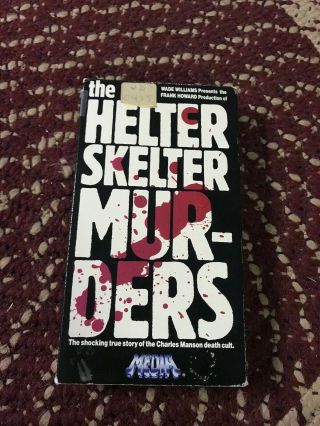The Helter Skelter Murders Vhs Rare Horror Charles Manson Classic Tarantino