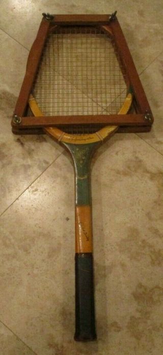 Rare Ag Spalding & Bros Seabright Tennis Racquet - W/ Case - Fibre Welded