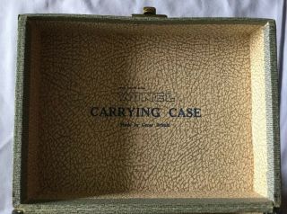 Rare 1960s vintage 7 “ inch Winel record Carrying case,  Cheney England - Retro 2