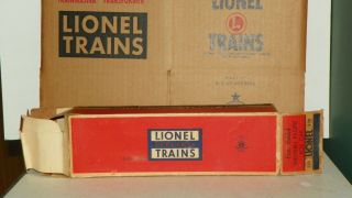 Lionel 6464 - 250 Empty Box For Rare Blue Feather Boxcar.  Correct & Tough Box C7