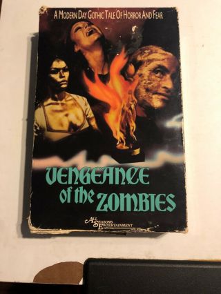 Vengeance Of The Zombies Vhs All Seasons Entertainment Big Box Rare Oop