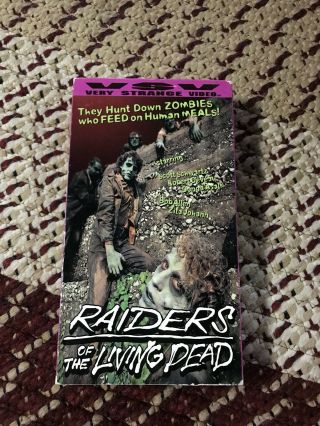 Raiders Of The Living Dead Vhs Extremely Rare Sov Shot On Video Vsv Horror