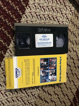 A Boy And His Dog VHS Rare Media Home Entertainment W/bottom flap Cult 2
