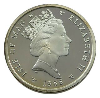 Isle Of Man 2 Pence 1985 Silver Proof Very Rare Alb35 573