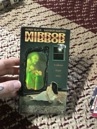 Mirror Mirror Vhs Awesome Lenticular Cover Horror Rare Slasher Obscure 80s 90s