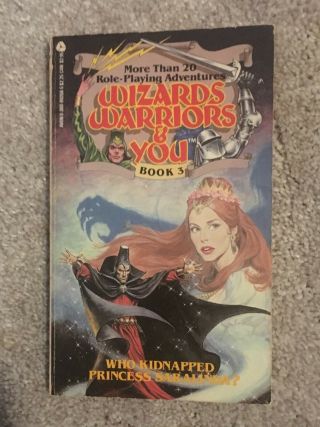 Rare Wizards Warriors And You 3: Who Kidnapped Princess Saralinda? Rpg Gamebook