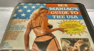 1982 Electric Blue Special Sex Maniac ' s Guide to The USA on VHS Video Tape RARE 2