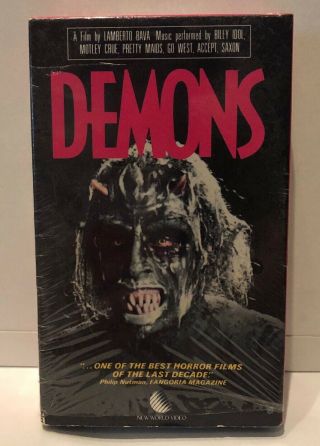 Demons Beta Lambero Bava Billy Idol Motley Horror Rare 1986 Beta Not Vhs