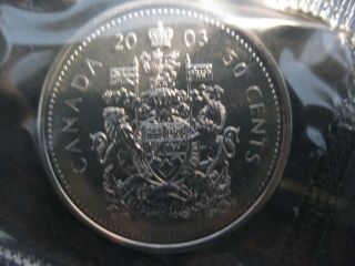 2003 Canadian Prooflike 50 Cent ($0.  50) Fifty Cent P Rare