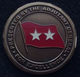 Rare 2 Star General Adjutant Special Forces Asoc Alabama Socom Us Challenge Coin