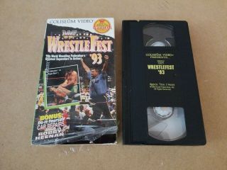 Wwf Wrestlefest 93 1993 Vhs Coliseum Video Wwe Rare Non Rental