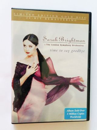 Sarah Brightman Rare Limited Edition Singapore Gold Cd Time To Say Goodbye 1997