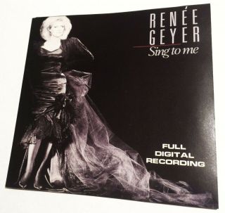 Renee Geyer Sing To Me Cd 1985 Ultra Rare Oop Japan - For - Australia No Barcode