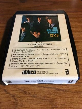 The Rolling Stones 12 X 5 Rare Abkco 8 Track Tape Late Nite Bargain