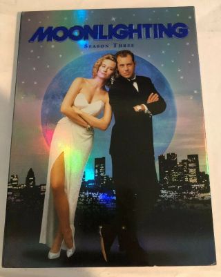 Moonlighting - Season 3 (dvd,  2006,  4 - Disc Set) Bruce Willis Rare Oop Like