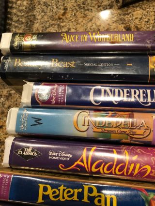 Rare Disney VHS 12 3
