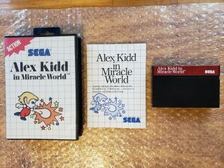 Alex Kidd In Miracle World (sega Master System) Cib - Rare Rerelease 1990