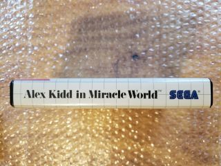 Alex Kidd in Miracle World (Sega Master System) CIB - Rare Rerelease 1990 8