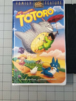 MY NEIGHBOR TOTORO (VHS,  1993) Studio Ghibli Hayao Miyazaki RARE Fox Clam Shell 2