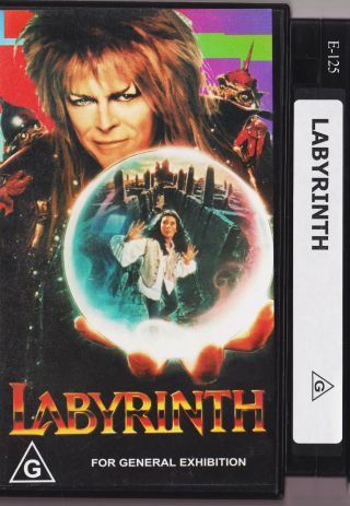 Labyrinth (david Bowie) Rare Vintage Vhs Video Tape